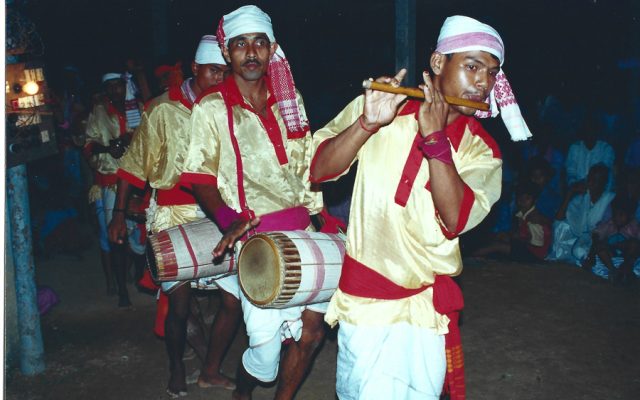 ขบวนแห่ต้อนรับแขกของไทอาหม ในรัฐอัสสัม อินเดีย